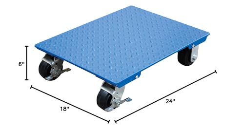 image for Vestil VPLDO/S-1824 Steel Plate Dolly, 1200 lbs Capacity, 24