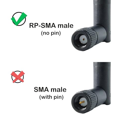 Image of WiFi Bluetooth Antenna 2 Pack & Pigtail 2 Pack, 5Ghz 2.4Ghz 3dBi WiFi Card Antenna, 8-Inch RP SMA-Female to IPEX4 /MHF4 Cable for M.2 NGFF Network Card and Routers
