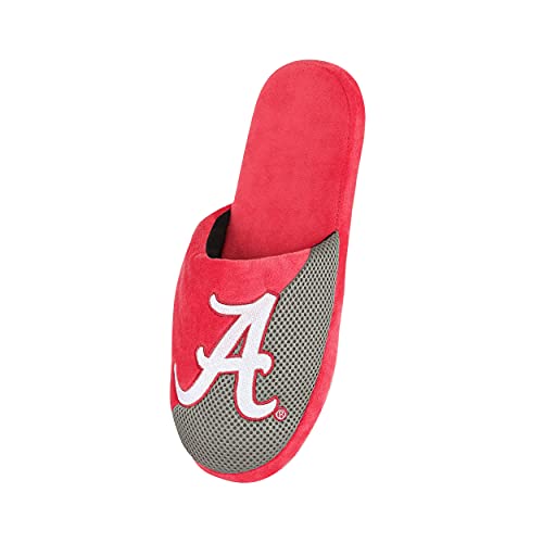Image of FOCO Oklahoma Sooners NCAA Mens Team Logo Staycation Slippers