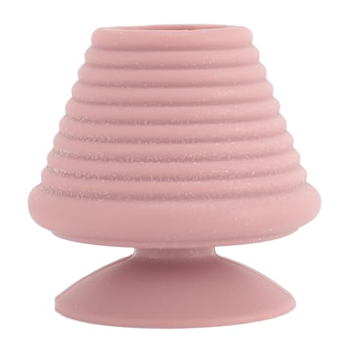 Bathtub Overflow Drain Cover Silicone Bathroom Overflow Drain Cover Tub Stopper with Suction Cup Bathtub Drain Stopper (Pink)