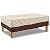 Vailge Rectangular Coffee Table Cover - Outdoor Lawn Patio Furniture Covers with Padded Handles and Durable Hem Cord - Heavy Duty and Waterproof,Fits Large Rectangular Coffee Table (Beige & Brown)