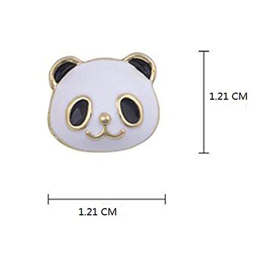 Pretty Enamel Clip On Earrings Little Animal Bear Panda Little Girl Gold Tone For Women Unpierced #TOP1