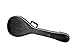 Crossrock Greek Bouzouki Case | ABS Molded Hardshell with Security Lock, Metal Feet, and Detachable Straps-Black (CRA865BOBK)