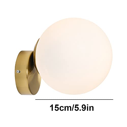 Apliques de pared modernos y decorativos con esfera LED integrada 2