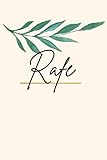  Rafe: Sketchbook Personalized for Rafe Journaling and Drawing, Doodle Sketch, 120 blank Pages