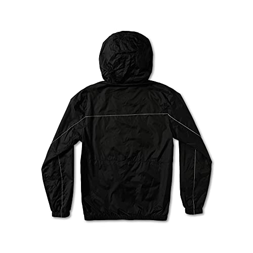 Volcom Men's Ermont Hooded Windbreaker Jacket, Black, Medium #TOP1