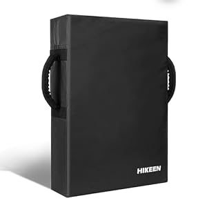 Hikeen Football Blocking Pad Training Equipment Denser Softer Foam Kick Pads for Football, Basketball, Hockey, Lacrosse Tackle Dummy – 24″x16″ Kick Shield Pad with Handles (1PCS)