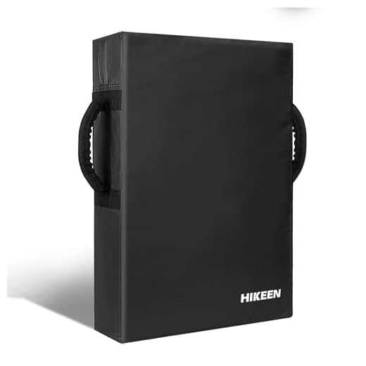 Hikeen Football Blocking Pad Training Equipment Denser Softer Foam Kick Pads for Football, Basketball, Hockey, Lacrosse Tackle Dummy - 24"x16" Kick Shield Pad with Handles (1PCS)