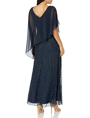 J Kara Women's Pop Over with Beaded Bottom Petite2