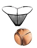 ohyeahlady G-String Thongs for Women T-back Tangas Diamond Panties Stretch Seamless Hipster Sexy Underwear