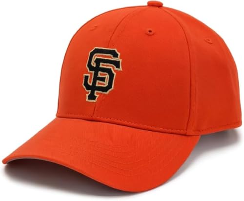 San Francisco Giants Hat Orange with Iconic Black SF Logo Embroidery