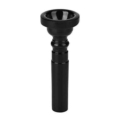 Embouchure de cor français, embout de trompette écologique résistant à la corrosion pour instrument à vent(Le noir) Cover