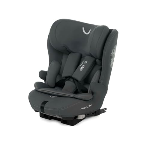 Nurse Roady i-Size, Silla de Coche, 76 a 150 cm, Isofix y Top Tether, Evolutiva, Contramarcha Cara Marcha, Gris