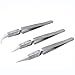 Price comparison product image Bestgle 3pcs Ceramic Tweezers Set, Precision Stainless Steel Antistatic Pointed Tweezers Kit for Electronics, Jewelry-Making and Laboratory Work