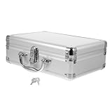 OSALADI Suitcase Tool Chest Toolbox Aluminum Case Metal Briefcase Briefcases for Men Hard Small Briefcase Aluminum Storage Case Men Briefcase Multifunction Cosmetic Case Aluminum Alloy Man