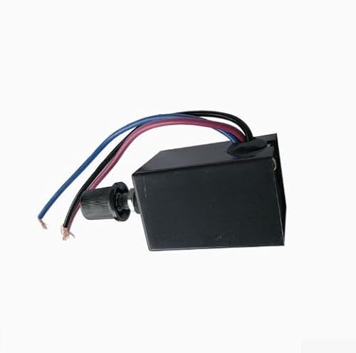 Oniissy Interruptor controlador de velocidad del motor, regulador de velocidad del motor de 12V/24V de reóstato CC para ajustar la velocidad de los ventiladores del descongelador del calentador del