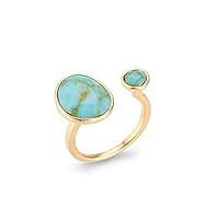 Algopix Similar Product 10 - Double Stone Blue Simulated Turquoise