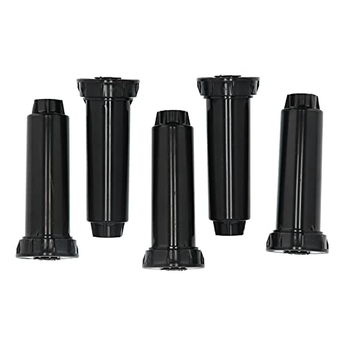 DIRBAK Boquilla de aspersor Dispersión enterrada 5 Piezas G1/2 Rosca Hembra Elevación Limpieza automática Ángulo Ajustable 25 360 Grados para césped Jardín Irrigación Ingeniería Plástico
