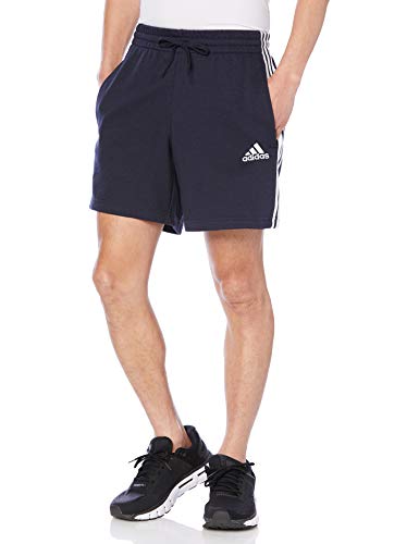 ハーフパンツ エッセンシャルズ フレンチテリー 3ストライプス ショーツ 28987 メンズ レジェンドインク/ホワイト 日本サイズS相当