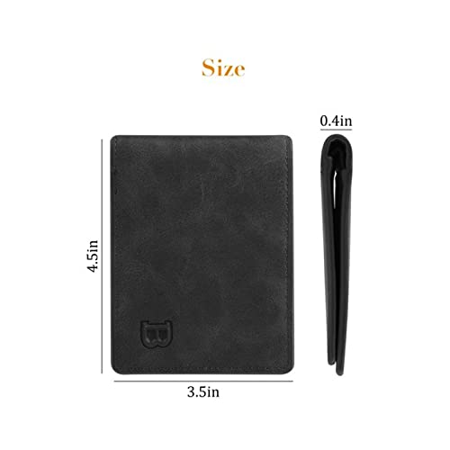 Wallet for Men, Leather Slim Minimalist Front Pocket Bifold Rfid Blocking Men Wallet,Thin Wallet for Men2