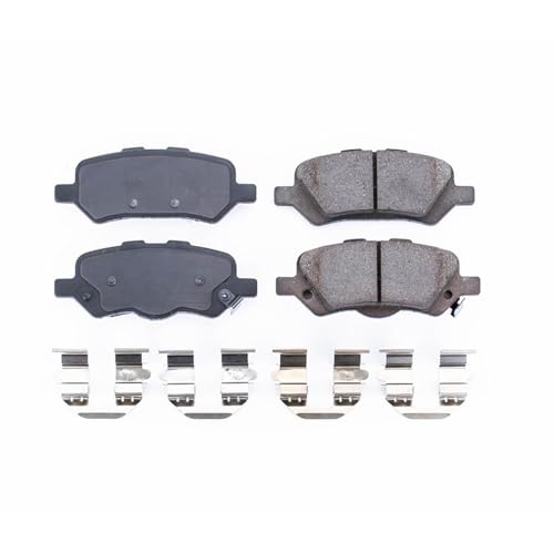 Image of PowerStop Rear Brake Pads for Toyota Venza 2009-16 - Z17 Ceramic Brake Pads with Installation Hardware, 17-1402
