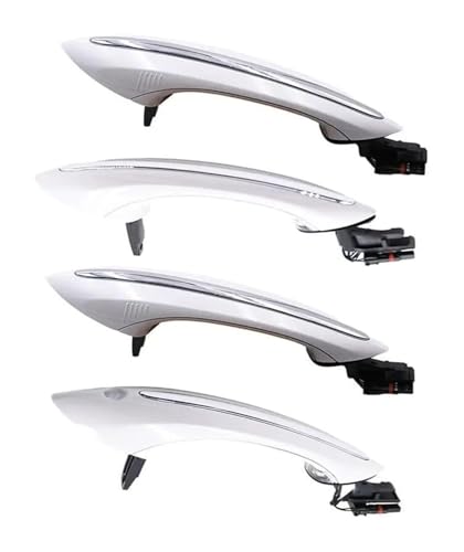 Poignée Portière Extérieure Pour BMW F01 F02 Compatible Accès Confort Blanc Latérales