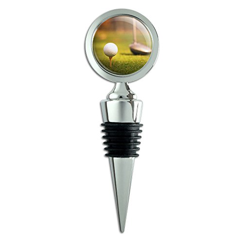 Golf Ball Club Golfing Wine Bottle Stopper