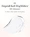 Glint Liquid Gel Highlighter (Glosser, 0.1oz) - Multi-Use Face & Body Gloss for Smooth Glow, Long-Lasting Illuminator Balm for Healthy Radiance. Korean Makeup. Eyes, Cheeks, Nose