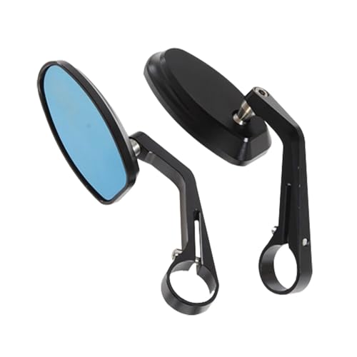 Espejos retrovisores motocicleta universales negro retrovisor de aluminio para moto