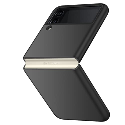 Kqimi Coque pour Samsung Galaxy Z Flip 4, Slim Matte Premium Material Full Protection Cover pour Samsung Galaxy Z Flip4 2022 (6,7") (Noir) Cover