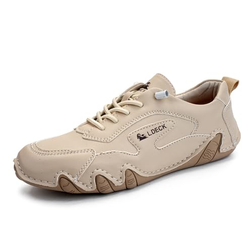 Women Italian Handmade Leather Walking Shoes, Outdoor Waterproof Non Slip Shoes Casual Lightweight