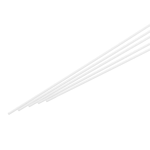 Image of MECCANIXITY ABS Plastic Rod Round Solid Bar 0.8mm x 500mm White for DIY Model Material, Architectural Model Making, DIY Sand Table, Pack of 5 Pcs