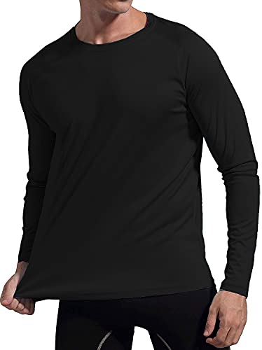 Camiseta UV Protection Masculina UV50+ Tecido Ice Dry Fit Secagem Rápida M Preto