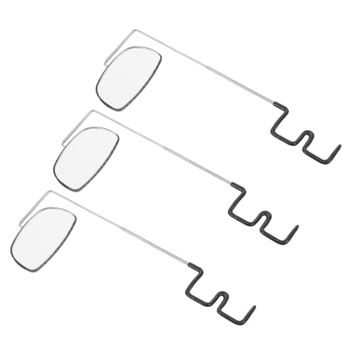Rétroviseur pour vélo HEMOTON 3 pièces avec lentille réglable pour lunettes de route