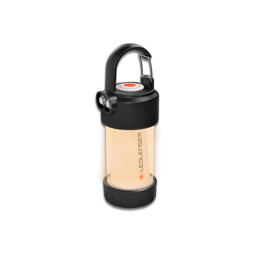 Ledlenser Lanterne LED ML4 Warm Light, Rechargeable Batterie 14500, 300 lumens, sans éblouissement (breveté), autonomie maximale de 40h, lumière Rouge, Peut...