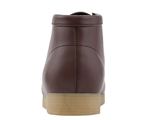 Image of Amali Casual Chukka Boots for Men, High-Top, Lace Up Suede Men's Shoes, Desert Boots with Crepe Rubber Sole