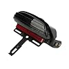 Motorcycle Tri-Bar LED Rear Fender Brake Light Turn Signal Lamp Taillight Compatible with Harley Dyna Fat Bob Softai FXST FXSTB FXSTC FXSTS FLSTSB 2006-2011(Black)