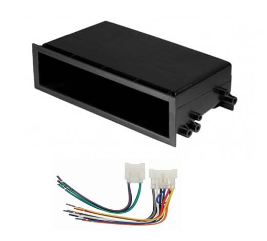 Car Stereo Single Din Radio Dash Kit and Wire Harness for Toyota Camry, 1992-2001, Without Factory Amplifier