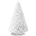 Best Choice Products 6ft Premium Hinged Artificial Christmas Pine Tree Holiday Decoration w/Solid Metal Stand, 1,000 Tips, Easy Assembly - White