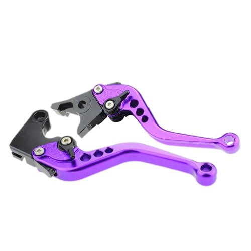 Palanca de carreras ajustable morada para cilindro maestro de freno de Kawasaki 2