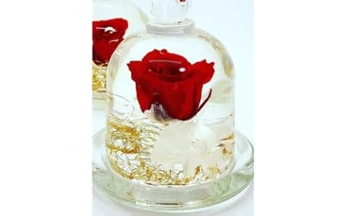 クリスタルドーム 「真実の愛・赤い薔薇」 / fleur misaki お祝い インテリア 雑貨 ハーバリウム プレゼント ギフト 奈良県 田原本町