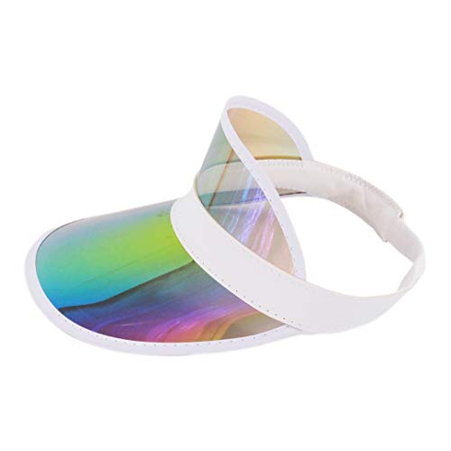 Surkat Plastics Clear Translucent Sun Visor Hat Golf Beach Tennis Poker Sun Visors Caps Uv Protection Colorful Headband Sun Shade Hat #TOP2