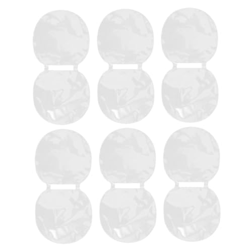 HOMOCONO 6個 卓球ラケット保護フィルム 粘着ダブルサイド厚手ラバーカバー 長持ち耐久 卓球パドル用保護膜 プレーヤー向け粘着性強化