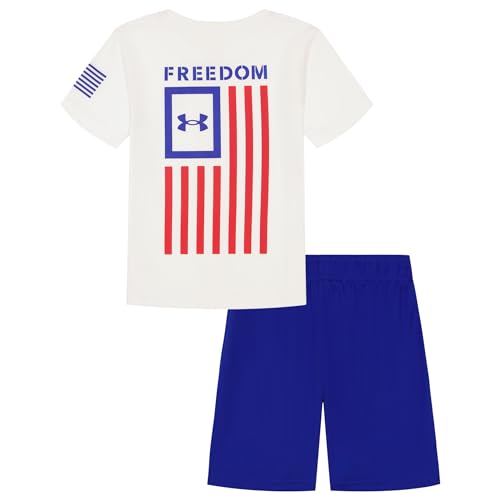Image of Under Armour Boys 2-piece Short Sleeve T-shirt and Shorts Set, Outdoor Collection