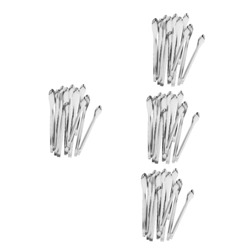 OSOLADY 4sets Stainless Steel Measuring Spoons Set Lab Small Silverware Scoop for Mixing Sampling Professional Use 12pcs*4