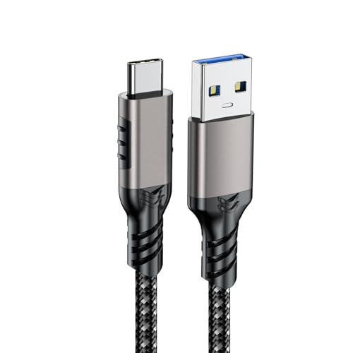 ALLVD USB Cケーブル【30cm】急速充電QuickCharge 3.0型cケーブル高速データ転送USB 3.2 Gen 2規格対応15/16充電ケーブルGalaxy S 20 S 10 S 9 A 20 Note 109 8、PS 5、Pixel XL/2/2 XL、Xperiaなどのtype-cポートデバイス対応