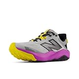 New Balance Women's Dynasoft Nitrel V6 Trail Running Shoe, Rain Cloud/Purple Fuchsia/Ginger Lemon, 8
