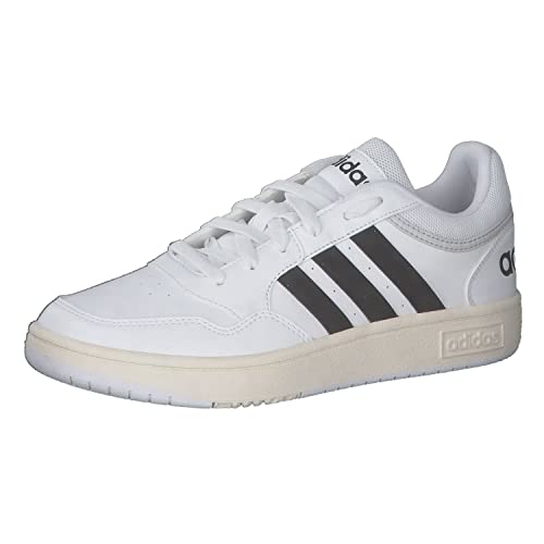 adidas Hoops 3.0 Low Classic Vintage Shoes, Sneakers Uomo, Cloud White Core Black Chalk White, 42 2/3 EU