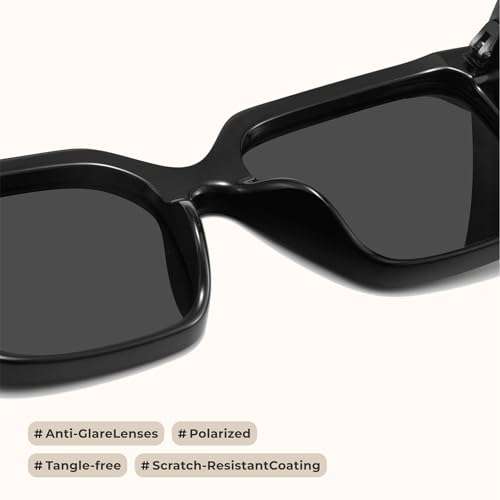 miyya Cat Eye Sunglasses for Women, Trendy Polarized Sunglasses Women, Retro Sun Glasses 2025, UV Protection Shades3