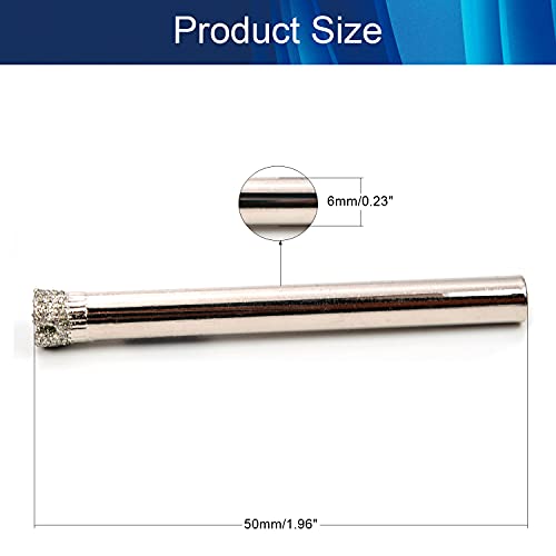 Broca diamantada de 1/4 pulg para corte en vidrio 12 pcs miniatura 2